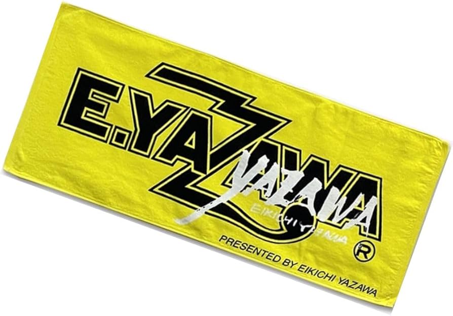 Amazon｜矢沢永吉 フェイスタオル イエロー YAZAWA 34cm×80cm 綿